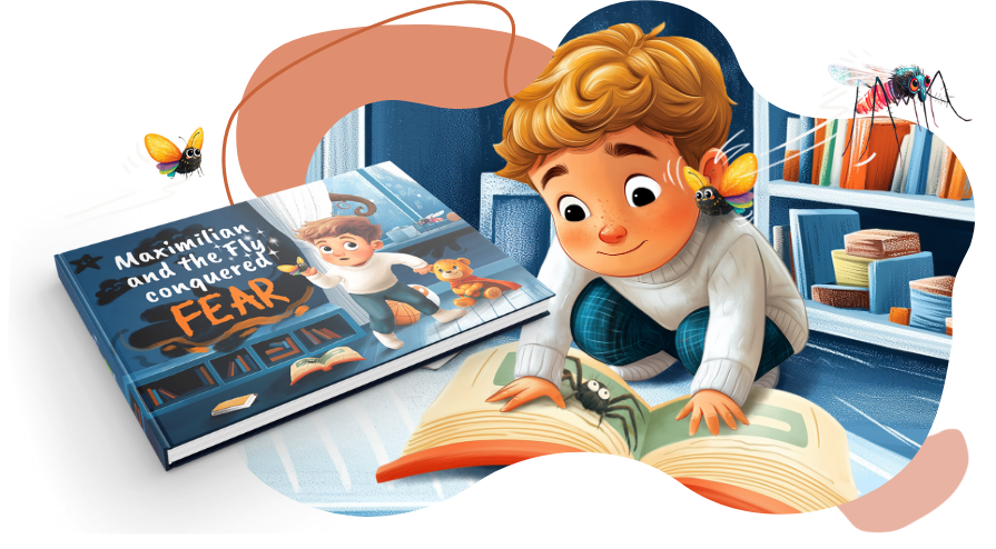 Child reading a book